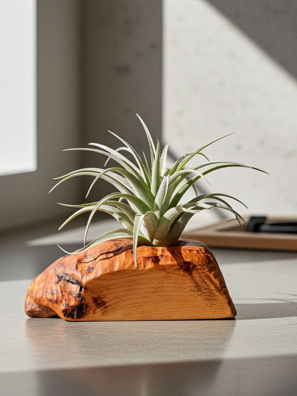 Bukový držiak na tilandsiu - TILLANDSIA CANOE